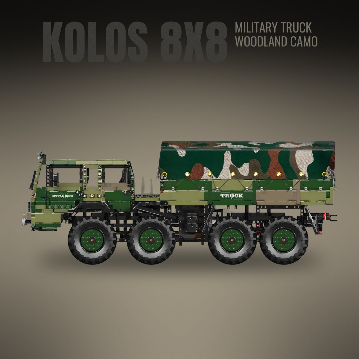 RC Kolos 8x8 Military Truck (Woodland)
