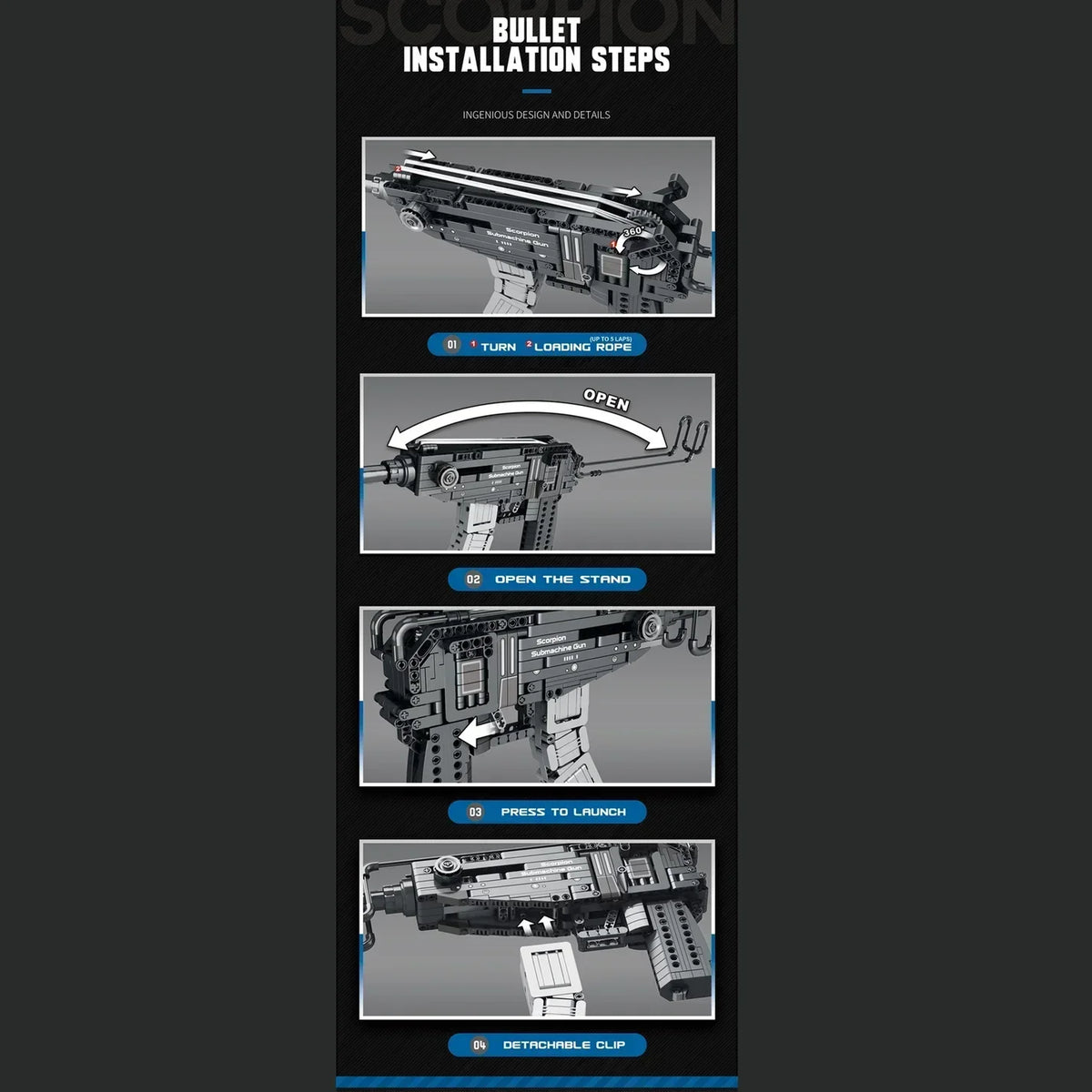 Scorpion Submachine Gun | 566 PCS
