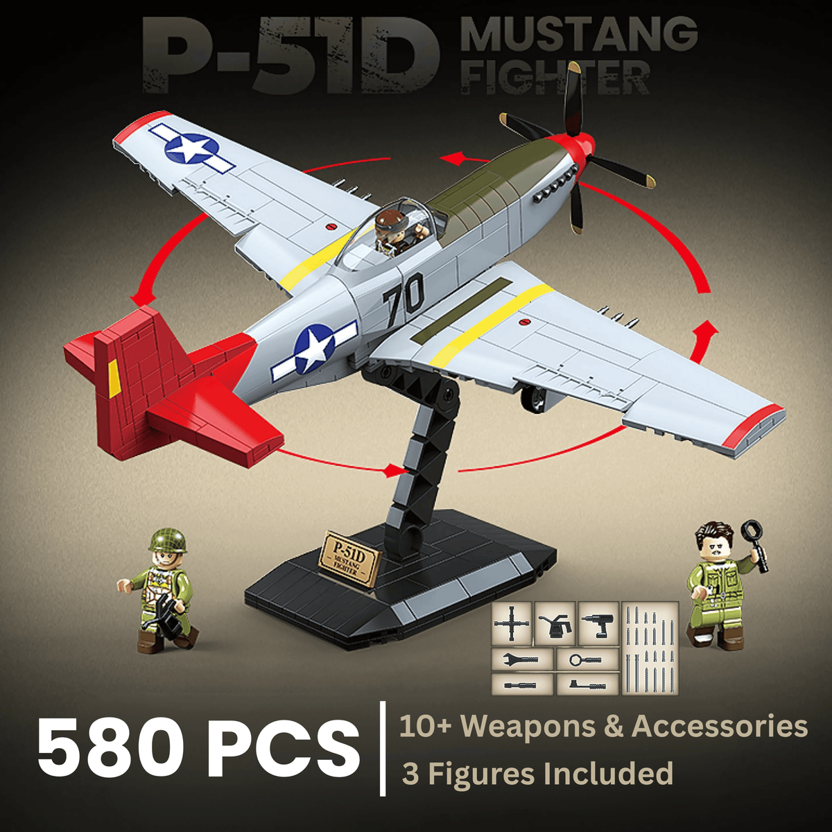 P-51 Mustang | 580 PCS