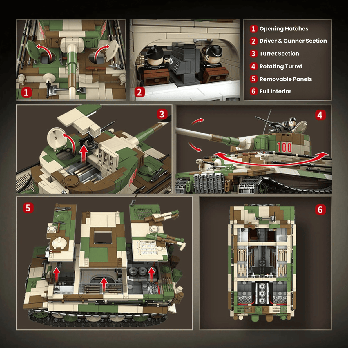 Tiger 1 (Camo) | 2276 PCS