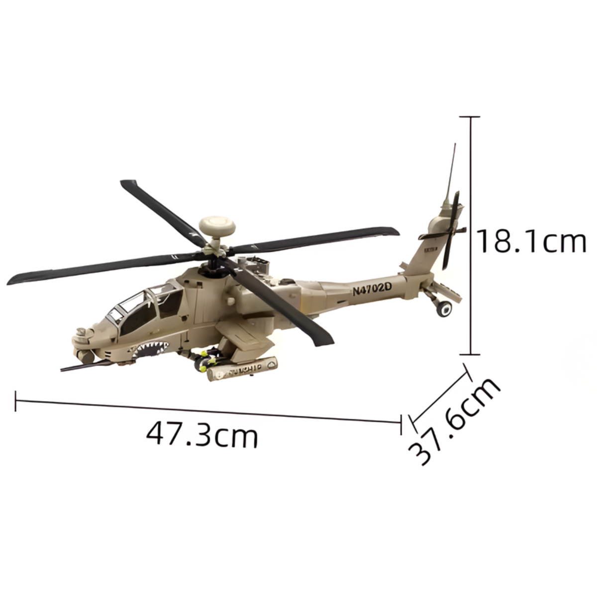 Apache Helicopter | 255 PCS