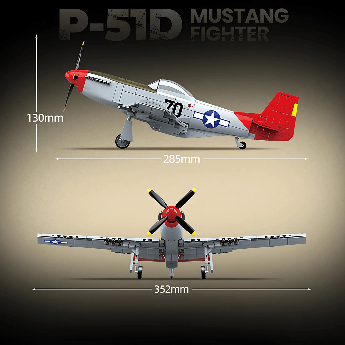 P-51 Mustang | 580 PCS
